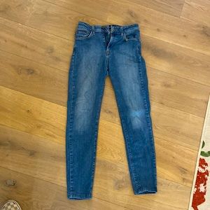 Blue high rise jeggings from just black denim, size 29, used